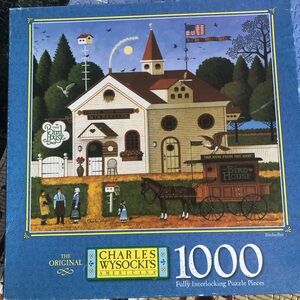 Vintage charles Wysocki “birdseller” 1000 piece puzzle complete